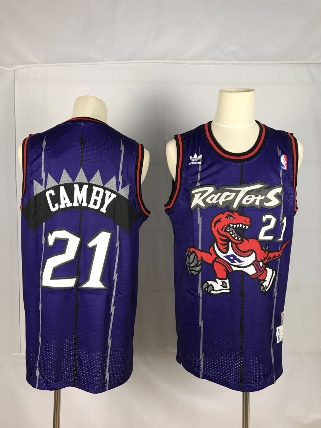 Men's Toronto Raptors #21 Marcus Camby Blue Swingman Stitched NBA Jersey